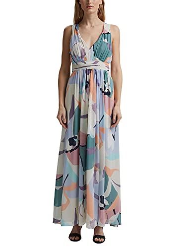 ESPRIT Damen 031EO1E339 Kleid, 298/CREAM BEIGE 4, 42 von ESPRIT