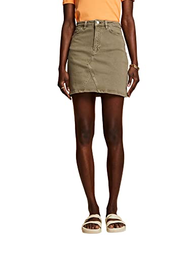 ESPRIT Damen 033CC1D302 Rock, 350/KHAKI Green, 30 von ESPRIT