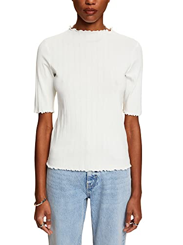 ESPRIT Damen 033CC1K326 T-Shirt, 110/OFF White, XXL von ESPRIT