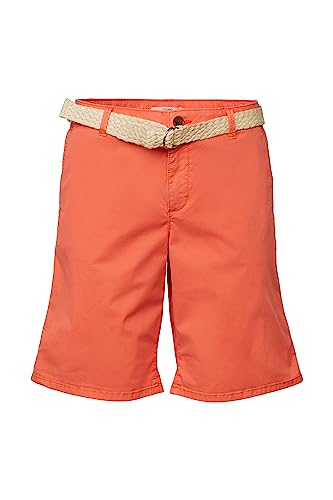 ESPRIT Damen 033EE1C305 Shorts, 870/CORAL ORANGE, 34 von ESPRIT