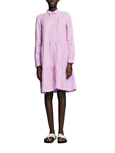 ESPRIT Damen 033ee1e303 Kleid, 560/Lilac, 32 von ESPRIT