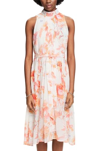 ESPRIT Damen 034EE1E371 Kleid, 113/OFF White 4, 34 von ESPRIT