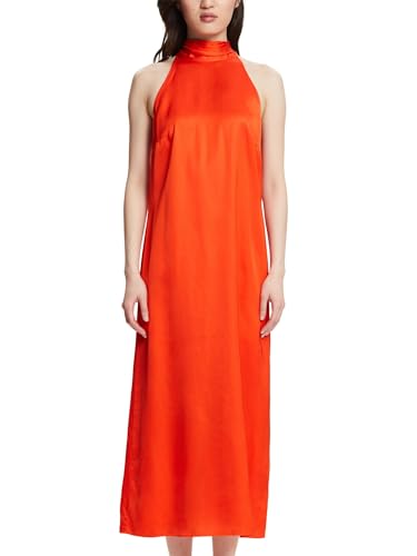 ESPRIT Damen 034ee1e332 Kleid, 880/Bright Orange, Large von ESPRIT
