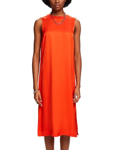 ESPRIT Damen 034ee1e333 Kleid, 880/Bright Orange, X-Large von ESPRIT