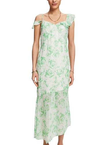 ESPRIT Damen 034ee1e338 Kleid, 323/Citrus Green 4, Small von ESPRIT