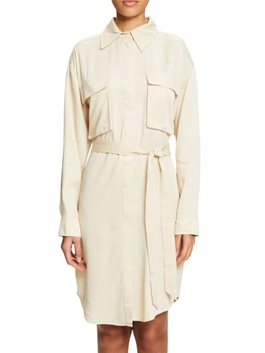ESPRIT Damen 034ee1e360 Kleid, 285/Sand, 40 von ESPRIT