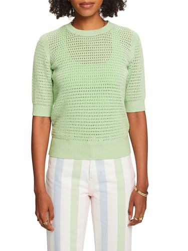 ESPRIT Damen 034ee1i303 Pullover, 330/Light Green, Medium von ESPRIT