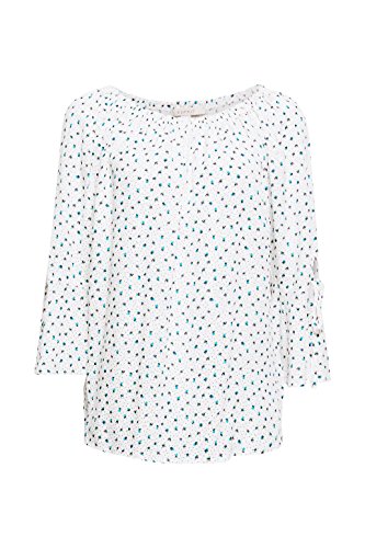 ESPRIT Damen 038EE1F003 Bluse, Mehrfarbig (Off White 110), 40 von ESPRIT