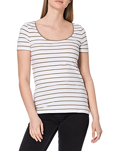 ESPRIT Damen 041EE1K304 T-Shirt, 345/LIGHT Khaki, M von ESPRIT