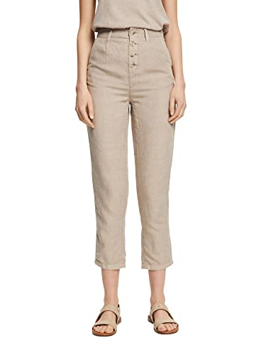 ESPRIT Damen 042ee1b310 Hose, Light Taupe, 40 EU von ESPRIT