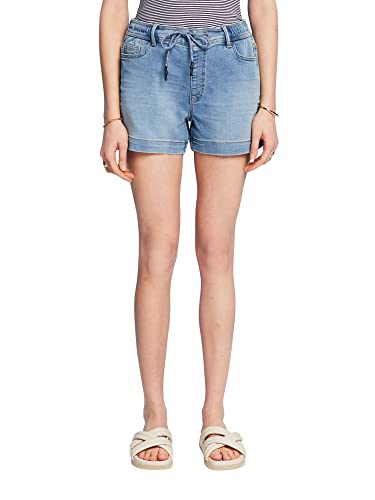 ESPRIT Damen 043CC1C302 Jeans-Shorts, 903/Blue Light Wash, 30 von ESPRIT