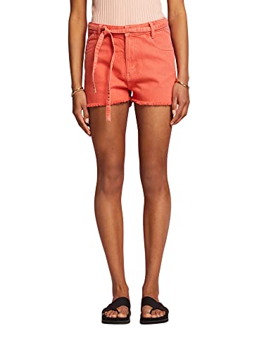 ESPRIT Damen 043CC1C313 Shorts, 870/CORAL ORANGE, 31 von ESPRIT