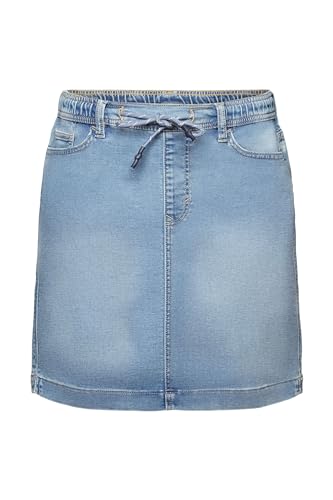 ESPRIT Damen 043CC1D302 Rock, 903/BLUE Light WASH, 30 von ESPRIT