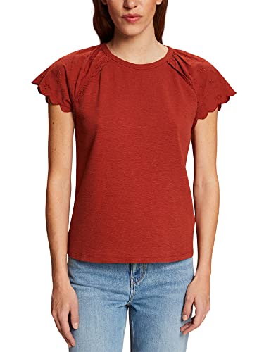 ESPRIT Damen 043CC1K312 T-Shirt, 805/TERRACOTTA, XXS von ESPRIT