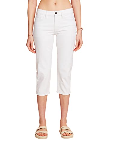 ESPRIT Damen 043EE1B305 Jeans, 100/WHITE, 36/22 von ESPRIT