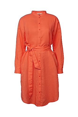 ESPRIT Damen 043EE1E329 Kleid, 870/CORAL ORANGE, 34 von ESPRIT