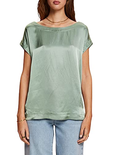 ESPRIT Damen 043EO1K310 T-Shirt, 266/PALE Khaki 2, XS von ESPRIT