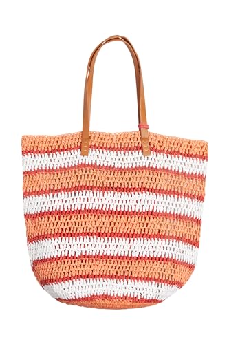 ESPRIT Damen 044ea1o302 Shopper, 820/Orange von ESPRIT