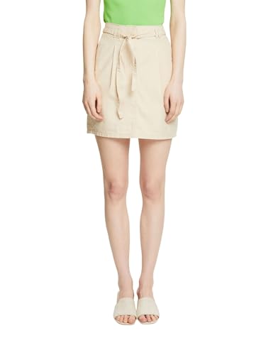 ESPRIT Damen 044EE1D316 Rock, Beige, 42 von ESPRIT