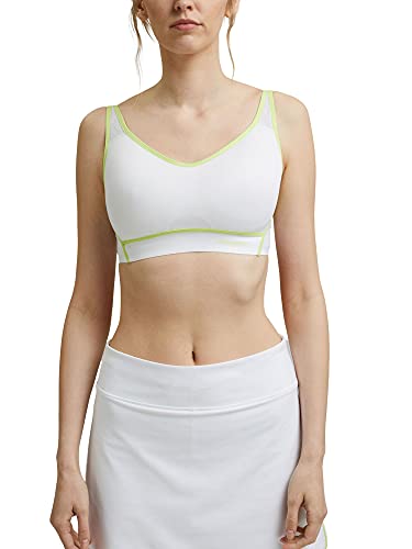 ESPRIT Damen 051EI1T301 Trainings-BH, 100/WHITE, L von ESPRIT