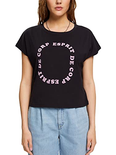 ESPRIT Damen 052CC1K333 T-Shirt, 001/BLACK, S von ESPRIT