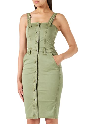 ESPRIT Damen 052EE1E317 Kleid, 345/LIGHT Khaki, 36 von ESPRIT