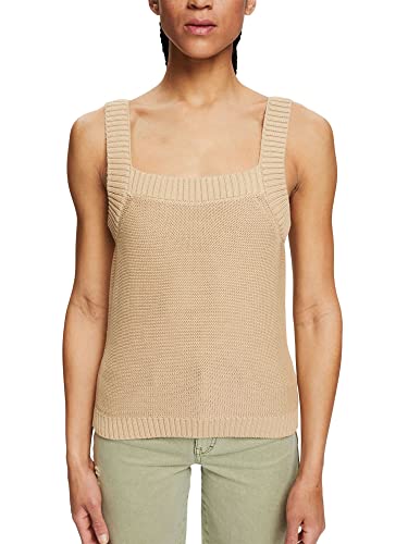 ESPRIT Damen 052EE1I305 Pullover, 285/SAND, S von ESPRIT