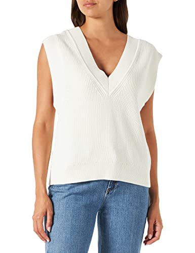 ESPRIT Damen 052EE1I309 Pullunder, 110/OFF White, S von ESPRIT