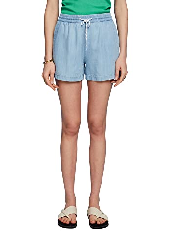 ESPRIT Damen 053CC1C302 Jeans-Shorts, 904/BLUE Bleached, 30 von ESPRIT