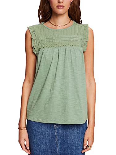 ESPRIT Damen 053EE1K314 T-Shirt, 266/PALE Khaki 2, XXS von ESPRIT