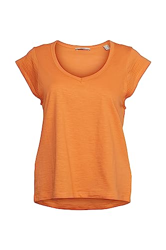 ESPRIT Damen 053EE1K322 T-Shirt, 820/ORANGE, M von ESPRIT