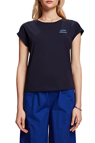 ESPRIT Damen 053EE1K334 T-Shirt, 400/NAVY, XXS von ESPRIT