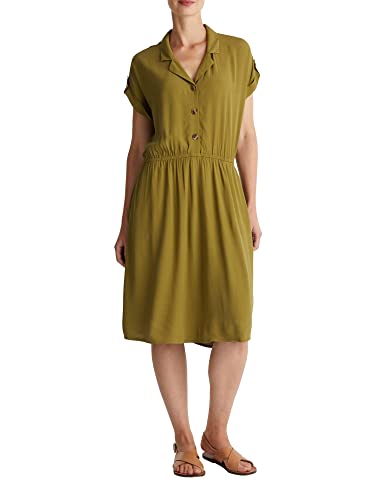 ESPRIT Damen Kleid 060ee1e341, Olive, 38 von ESPRIT