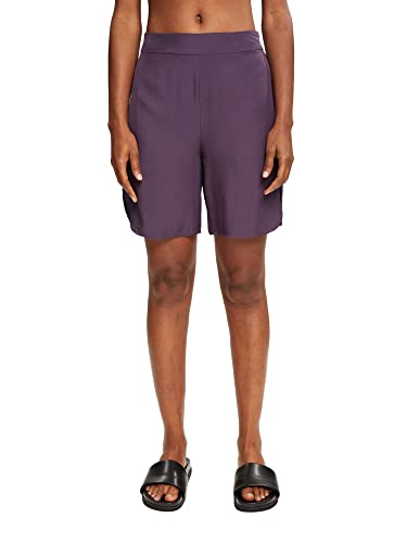 ESPRIT Damen 062EO1C305 Shorts, 500/DARK Purple, 36 von ESPRIT