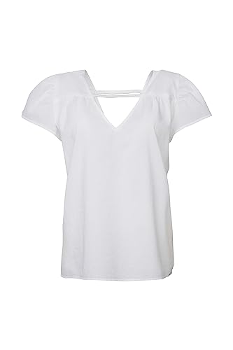 ESPRIT Damen 063EE1F311 Bluse, 100/WHITE, L von ESPRIT