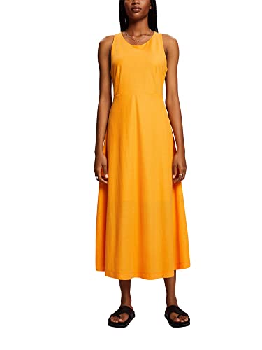 ESPRIT Damen 063EO1E304 Kleid, 880/BRIGHT ORANGE, M von ESPRIT