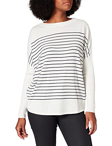 ESPRIT Damen Pullover 081ee1i325, Off White, M von ESPRIT