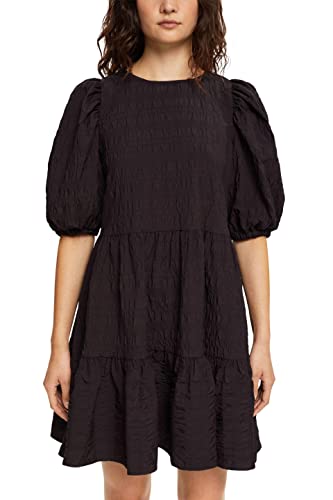 ESPRIT Damen 082CC1E314 Kleid, 001/BLACK, L von ESPRIT