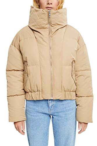 ESPRIT Damen 082EE1G313 Jacke, 250/KHAKI BEIGE, S von ESPRIT