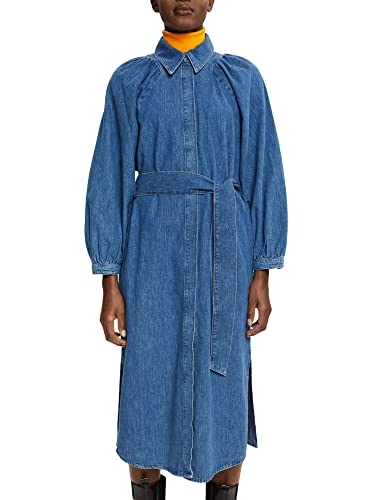 ESPRIT Damen 082EO1E327 Kleid, 902/BLUE MEDIUM WASH, XL von ESPRIT