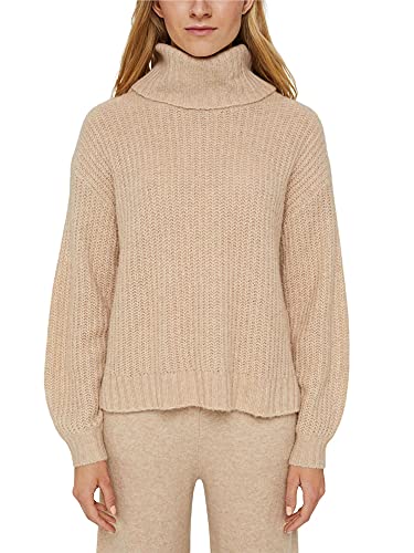 ESPRIT Damen 091CC1I316 Pullover, 274/BEIGE 5, S von ESPRIT