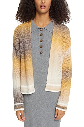 ESPRIT Damen 092ee1i307 Strickjacke, Dusty Yellow, M EU von ESPRIT