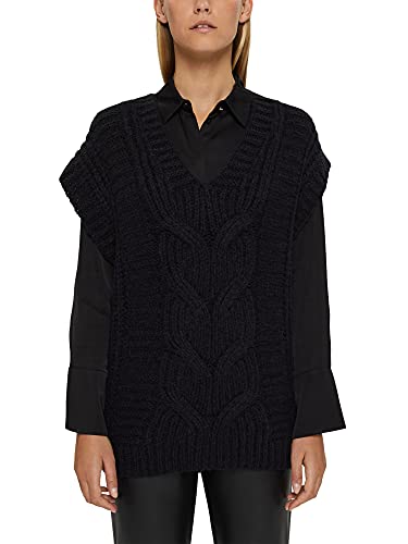 ESPRIT Damen 101EE1I309 Pullover, 001/BLACK, M von ESPRIT