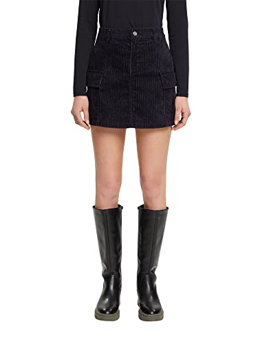 ESPRIT Damen 102CC1D307 Rock, schwarz, 30 von ESPRIT