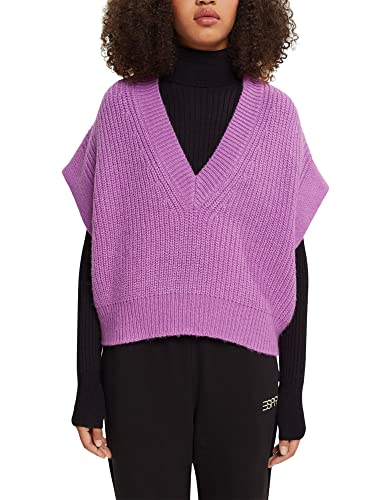 ESPRIT Damen 102CC1I316 Pullover, 508/VIOLET 4, S von ESPRIT