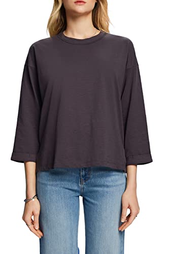 ESPRIT Damen 102EE1K313 T-Shirt, 010/ANTHRACITE, XS ESPRIT Damen 102EE1K313 T-Shirt, 010/ANTHRACITE, XS von ESPRIT