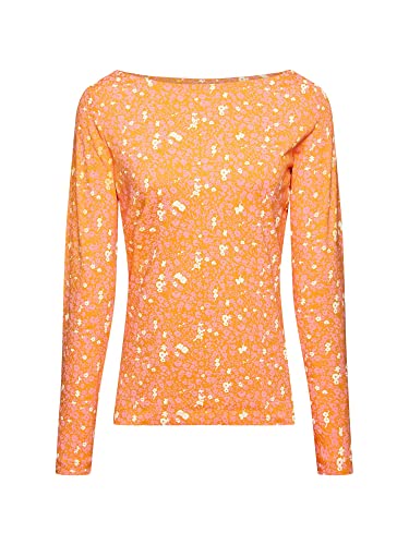 ESPRIT Damen 102EE1K350 T-Shirt, 823/ORANGE 4, L von ESPRIT