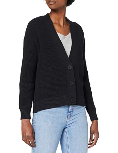 ESPRIT Damen 110CC1I325 Strickjacke, 001/BLACK, XL von ESPRIT