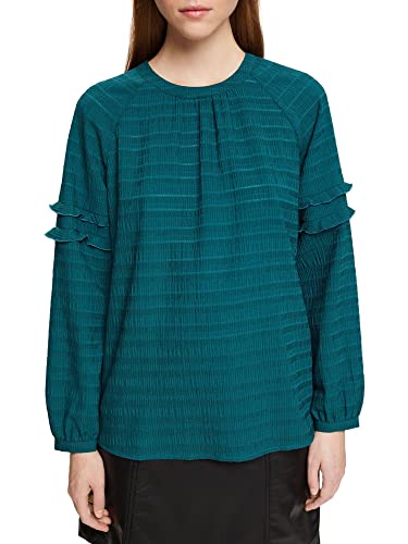 ESPRIT Damen 112CC1F305 Bluse, 370/TEAL Green, M von ESPRIT