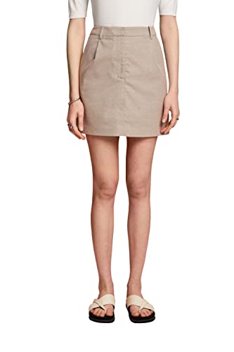 ESPRIT Damen 112EE1D308 Rock, 260/LIGHT Taupe, 36 von ESPRIT